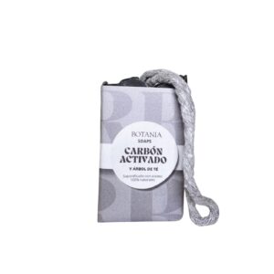 Jabón de Carbón Activado  y Árbol de Té con cuerda