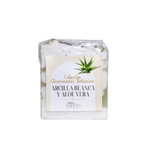 Jabón Glicerinado de Arcilla Blanca y Aloe Vera